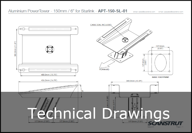 starlink apt-150-sl-01 technical drawing