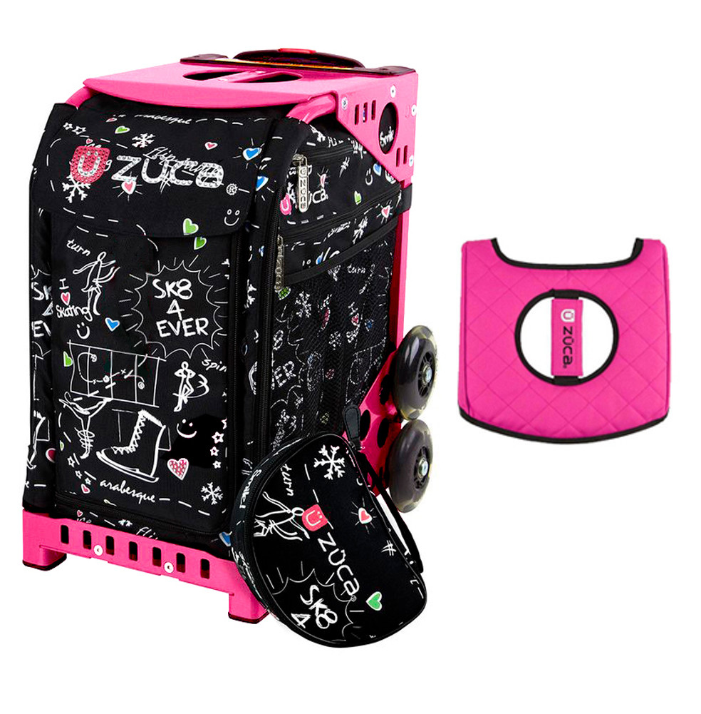 サクヤトレカ Zuca Sport Bag - Sk8 Black (Limited Edition) with Gift Black/Pink