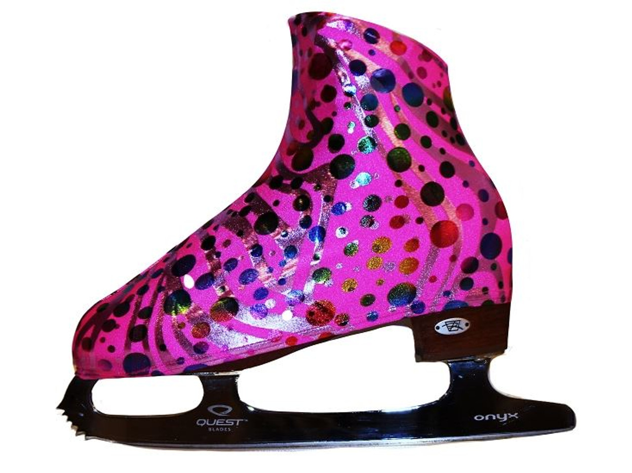 Party Pink Ice Skating Boot Covers