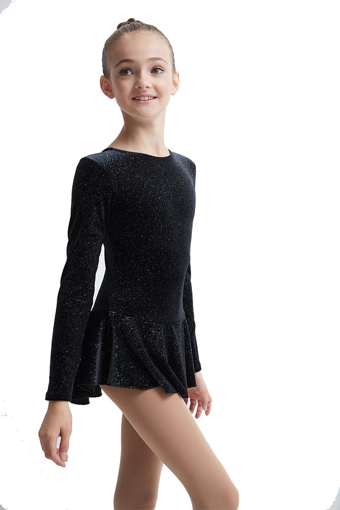 chinese dress ladies Mahli Long Sleeve Figure Skating Dress  Icesk8