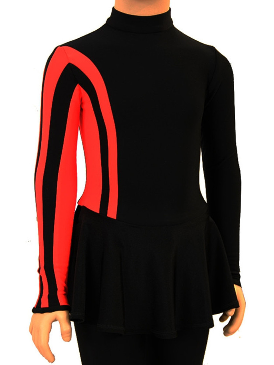 IceDress Figure Skating Dress-Thermal - Stripe