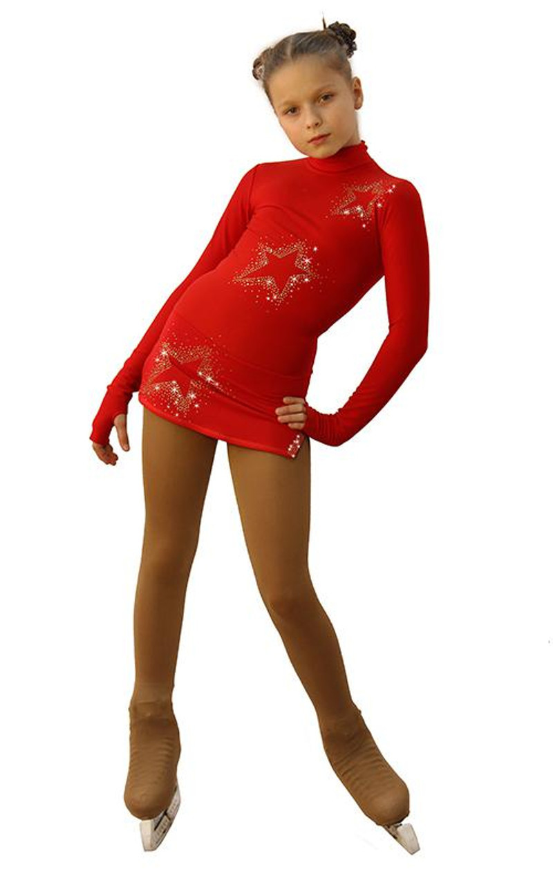 white and gold figure skating dress Whispers of Gold Skate Dress - Gold Figure