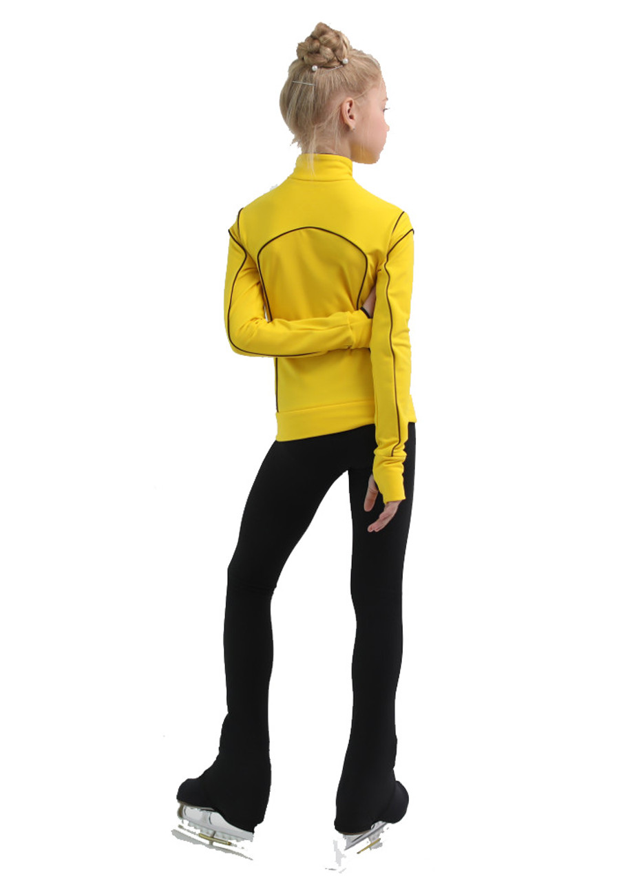 IceDress Figure Skating Jacket - Thermal - Kant (Yellow with Black)