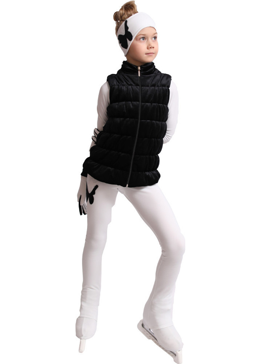 IceDress Figure Skating Vest - Thermal - Velvet (Black)