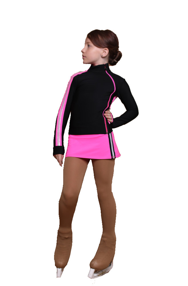 IceDress Figure Skating Skirt - Thermal - Olympus (Hot Pink with