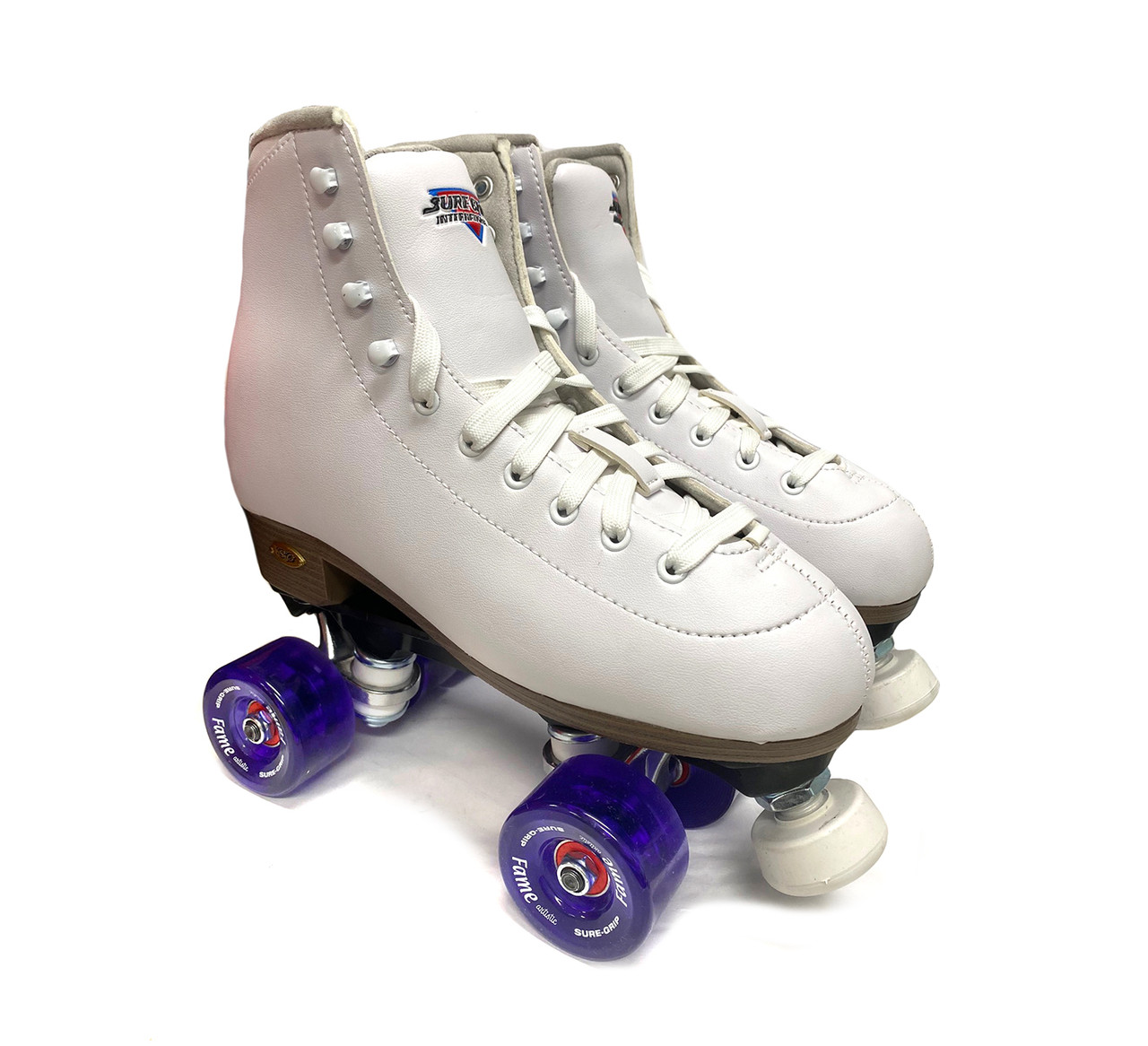 Sure-Grip Quad Roller Skates - Fame- Size Mens 7 / Ladies 8 Only  (Refurbished) - FigureSkatingStore