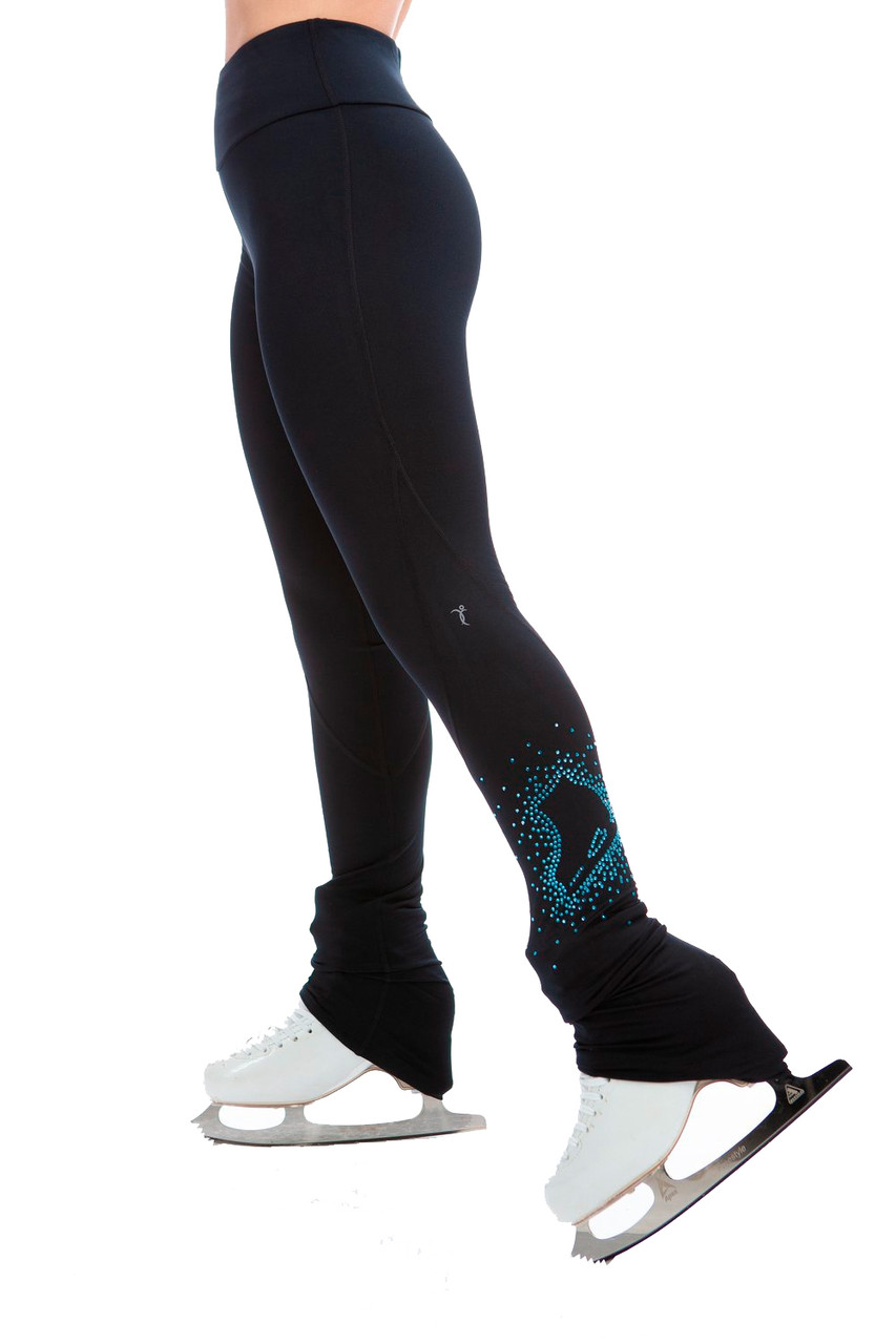 Elite Xpression - High Waist Pastel Sprinkle Skate Legging - Blue