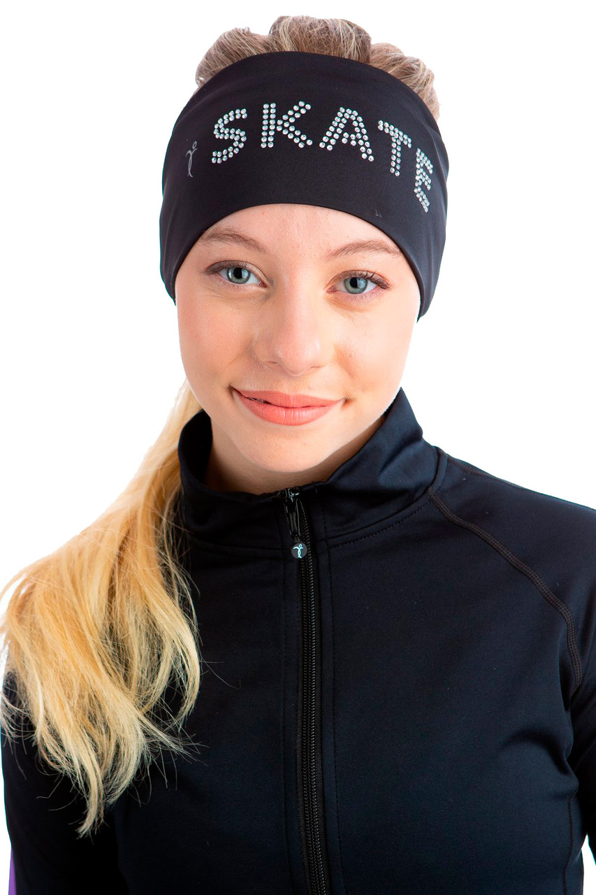 Elite Xpression Black Headband SKATE Silver