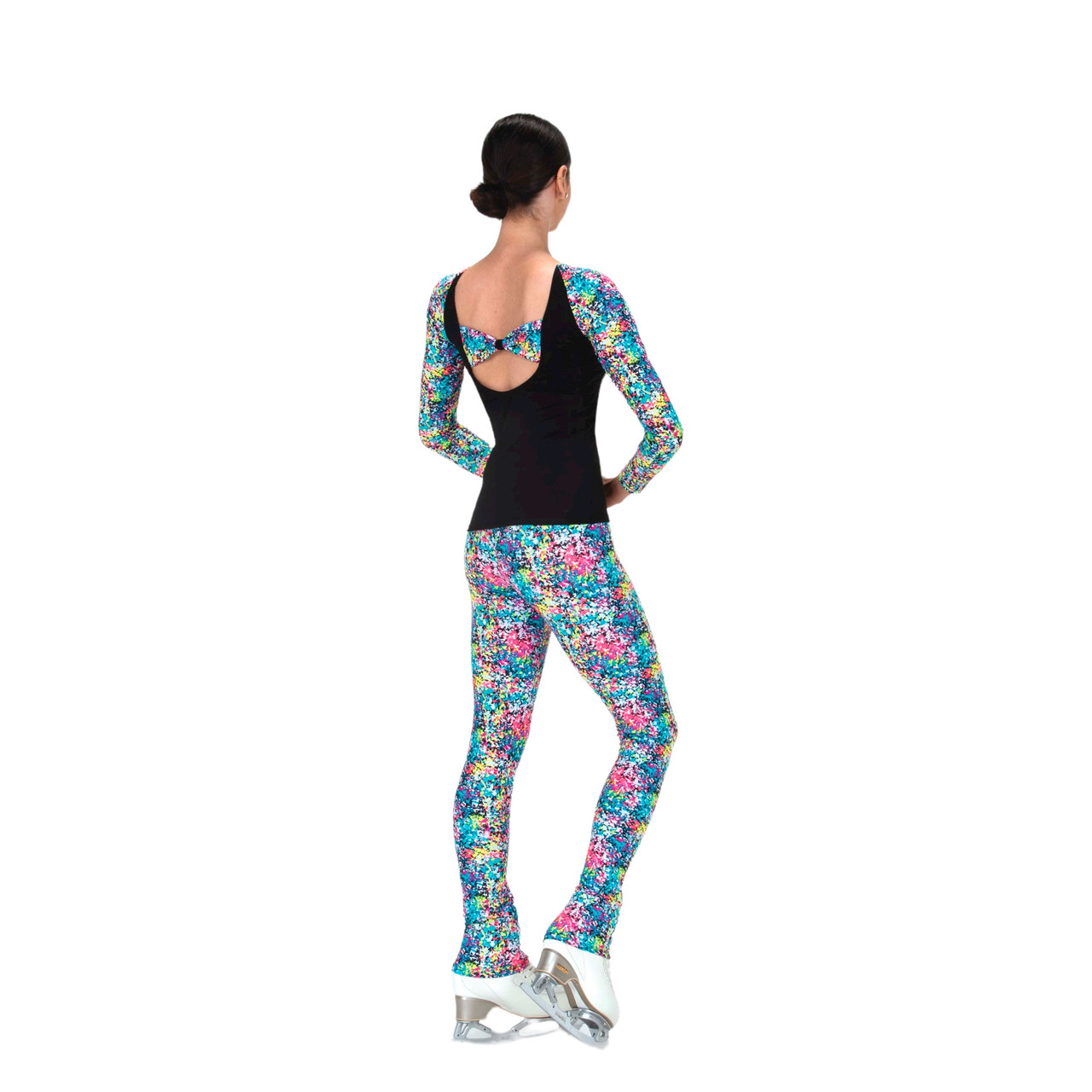 Jerry's S126 Colour Crackle Print Figure Skating Legging