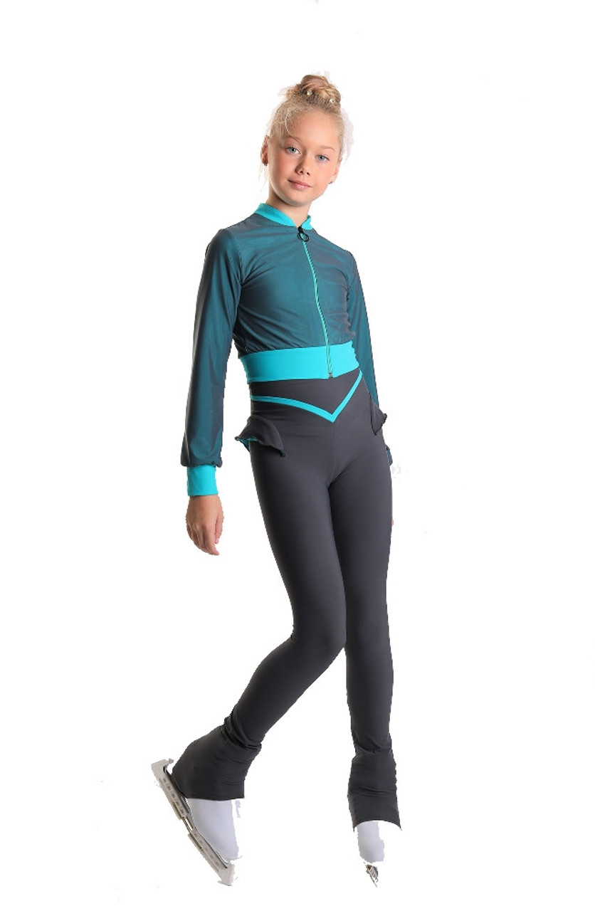 IceDress Figure Skating Jacket - Thermal - Olympus (Fuchsia with White  lamps)