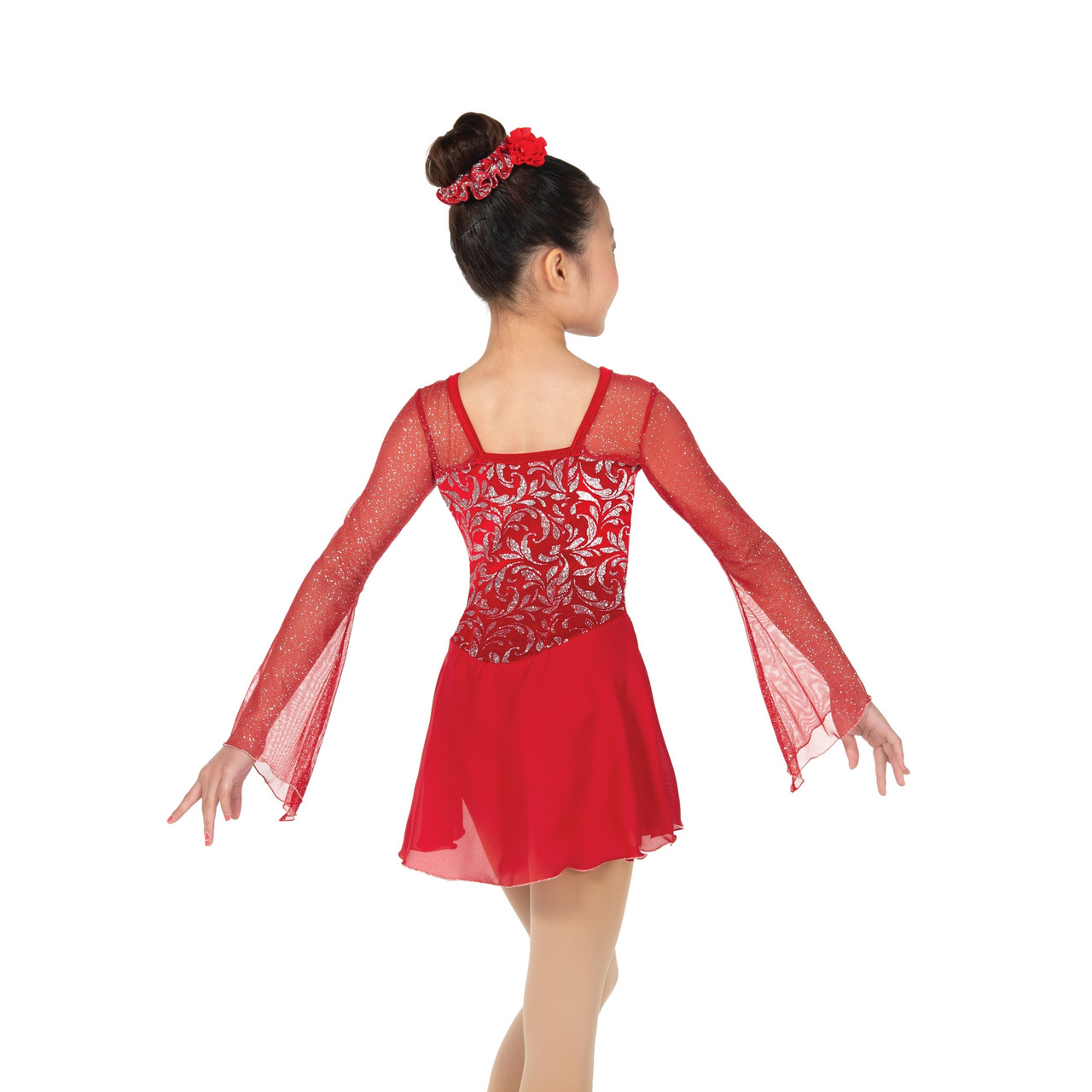 Jerry's Figure Skating Dress „All A-Swirl“ Garnet Red