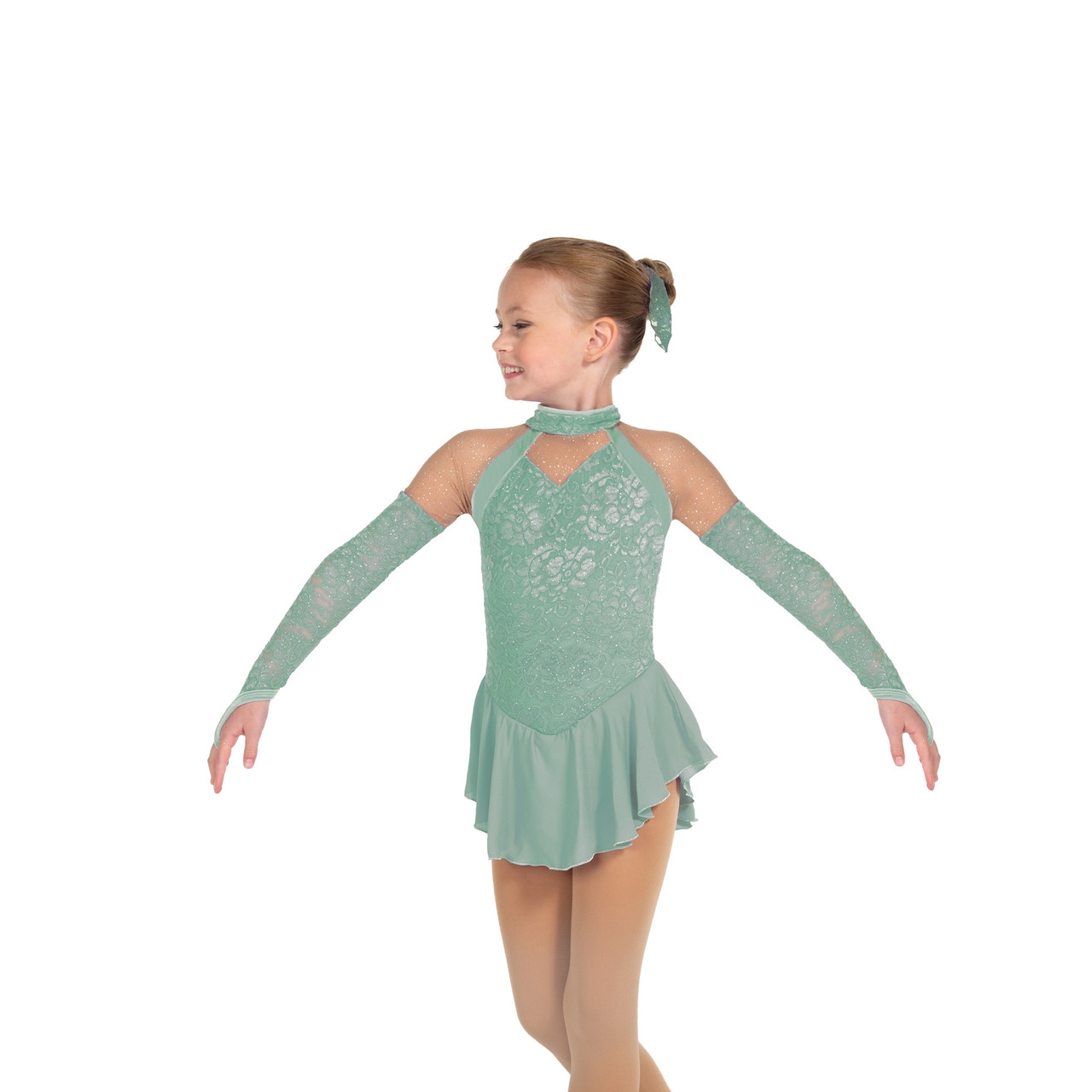 Jerry's Ice Skating Dress - 137 Opera Gloves Dress (Willow Green)