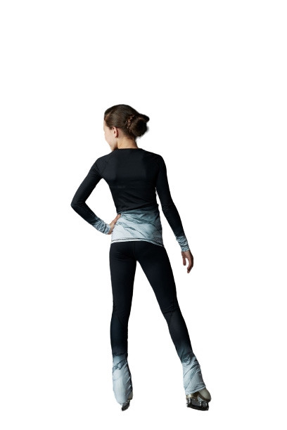 Elite Xpression - Black shirt with sublimated sleeves-Grey Marble