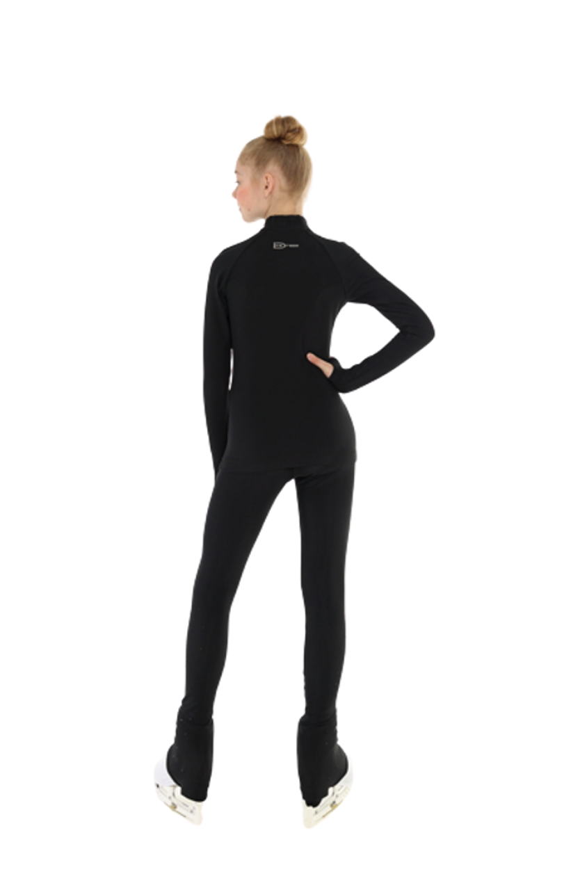 IceDress - Thermal Figure Skating Outfit - Noir (Black with