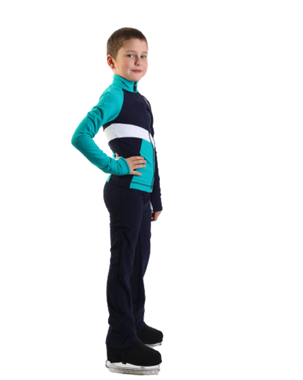 IceDress - Thermal Figure Skating Outfit - Split (Mint/Black/White) for  Boys