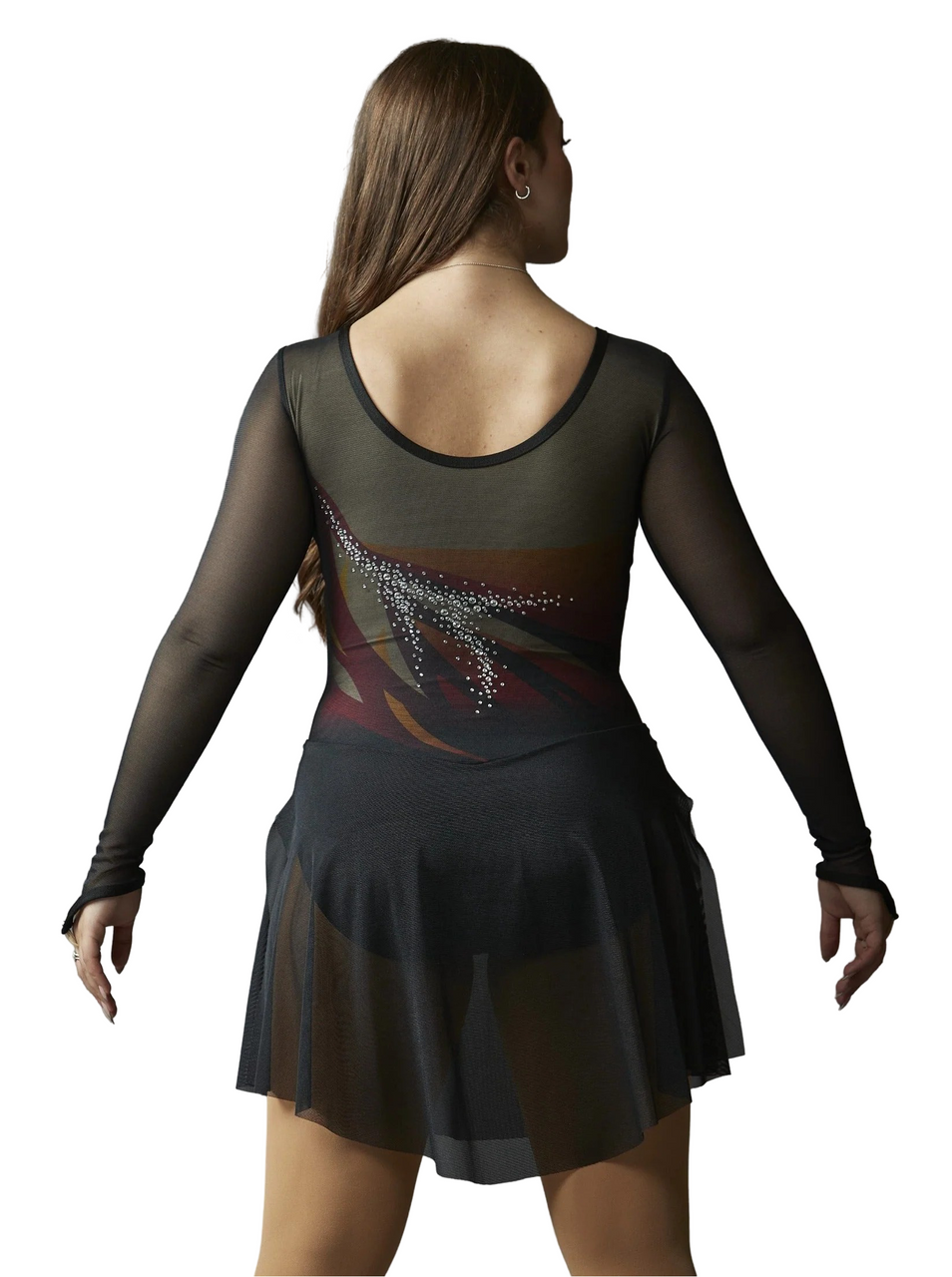 sleeves red cocktail dress Lucy Red Long Sleeve Mini Dress - US 8