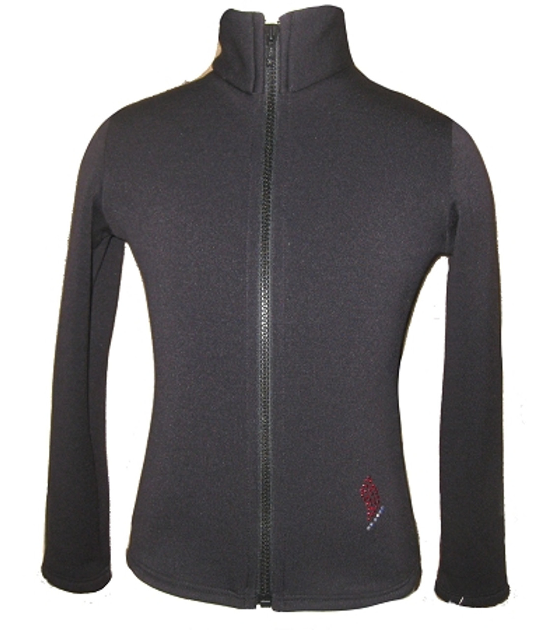 Chloe Noel JS883P Contract Elite Polartec Spiral Fleece Figure Skating  Jacket with Crystals