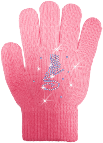 ChloeNoel Ice Skating Gloves GV22PK/Skate Crystals