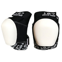 187 Killer Pads Pro Knee Pads - Black & White w/ White Cap