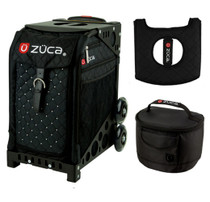 Zuca Sport Bag - Mystic  with Gift Hot Pink/Black Seat Cover and Black Lunchbox( Black Frame)