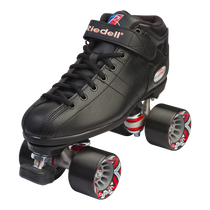 Riedell Quad Roller Speed Skates - R3 Black
