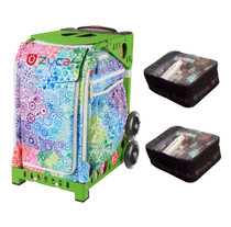 Zuca Explosion bag  with Gift 2 Small Utility Pouch (Green Frame)