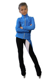 IceDress Figure Skating Outfit - Thermal - Twizzle-8 (Blue)