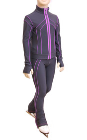 IceDress Figure Skating Jacket - Thermal - Kant (Yellow with Black)