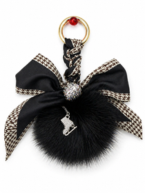 Bow Keychain - Black