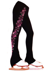 Jerry's S106 Supplex Flex Ice Skating Leggings Paradise Pink