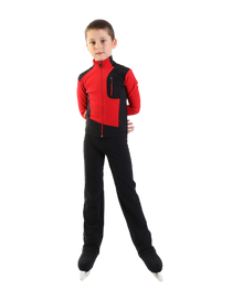 IceDress - Thermal Figure Skating Outfit - Standard (Black) for Boys