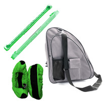 Package Deal - Skate Bag (Grey) + Guards (Gel Green) + Soakers (Green)