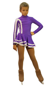 IceDress Figure Skating Outfit - Thermal - Tutti Frutti(Black, Purple,  White)(AM) : : Clothing, Shoes & Accessories