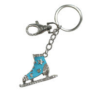 ★BLACK PURPLE☆SkateBot Mix Charm Keyring Kami So Crystal Skate Key Chain (Purple)