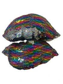 Kami So Metallic Flip Sequin Figure Skating Soakers - Rainbow, Silver