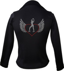 Kami-So Polartec Ice Skating Jacket - Skater Heart wings 2