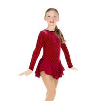 Jerry's Ice Skating Dress - 680 Diamonds on Ruby Dress