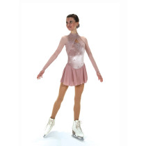 Jerry's Ice Skating Dress - 538 Gathering Glamour Dress - Blush Pink Size Adult Medium