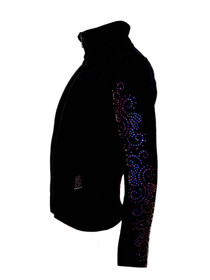 Crystals Swirls - Purple Flare - Ice Skating Jacket