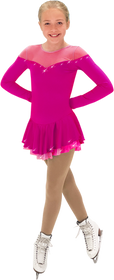 ChloeNoel DLS905 Long Supplex Body Mesh Dresses (Candy Pink)
