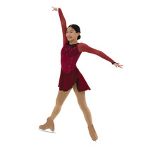 Jerry's Ice Skating Dress - Aurora AA098 Berry Sparkly Dress