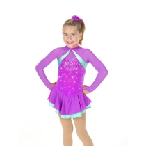 Jerry's Ice Skating Dress - Aurora AJ350 Dazzle Duo Dress - Orchid/Aqua