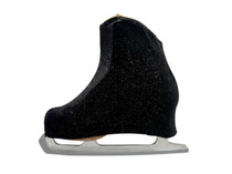 Metalic Figure Skating Boot Covers by Kami-So - Black Sparkle
