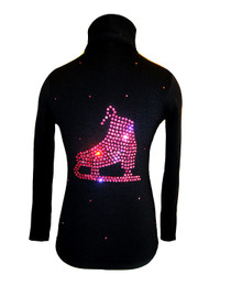 Black Jacket with "Pink Skate" applique