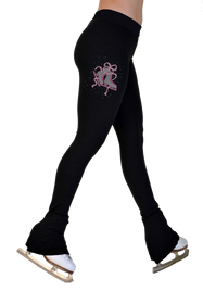  ChloeNoel PS35-3 Supplex Black & Color Waist Band Skate Figure  Skating Pants Fuchsia Child Extra Small : Clothing, Shoes & Jewelry