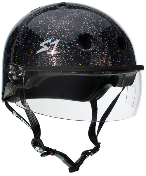 S1 Lifer Visor Helmet - Black Gloss Glitter