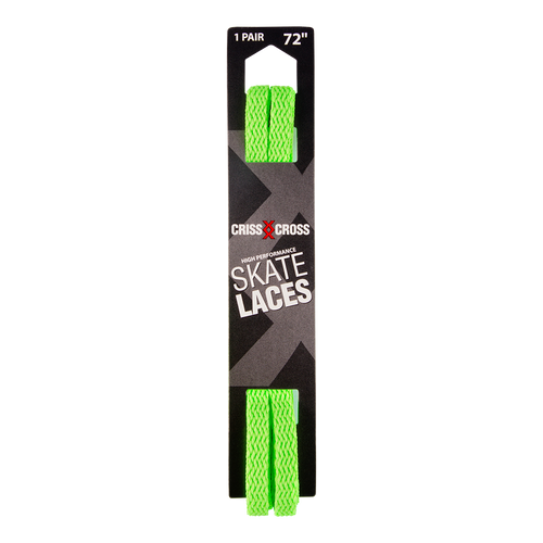 Riedell Criss Cross Laces - Skinny (3/8" Width) Neon Green