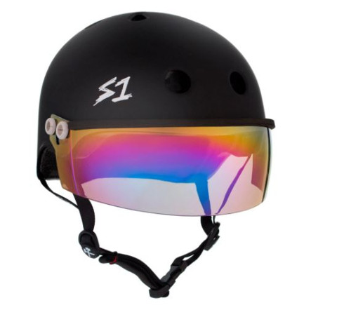 S1 Lifer Visor Helmet - Black Matte w/ Iridium Visor