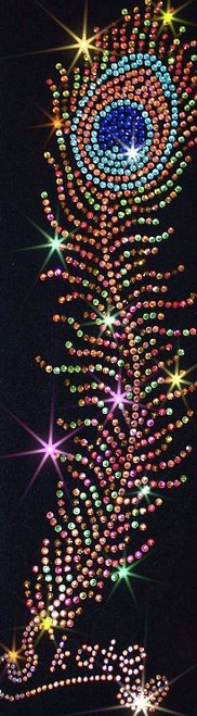 Ice Skating Jacket with "Charming Peacock Feather" Design