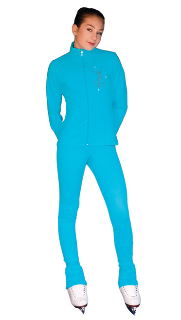 ChloeNoel JT811  Mini Jump Skater Crystals Jacket and ChloeNoel PS711 Pants